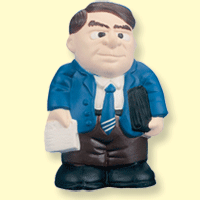 Stress business man toy